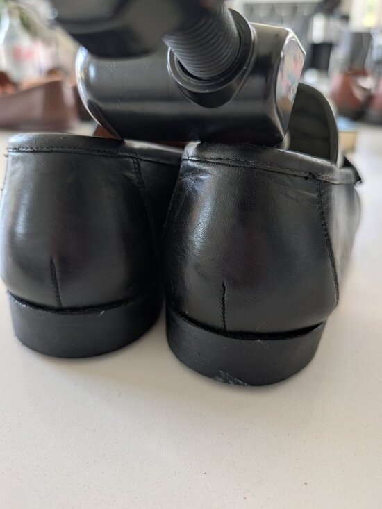 Allen Edmonds Verona Bit Leather Dress Loafers Black 10 wide new soles! main image 6